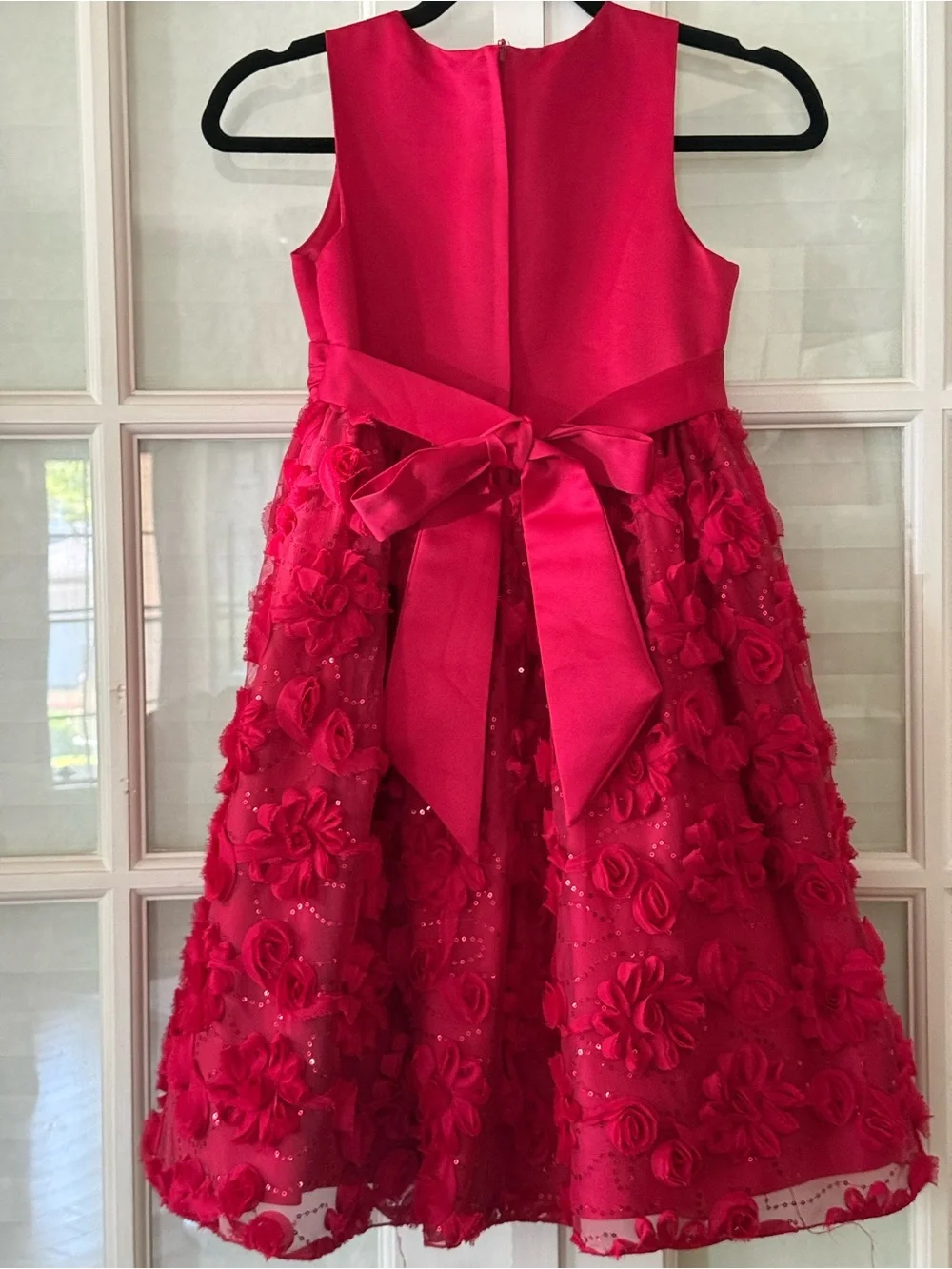 ❌S O L D❌American Princess Hot Pink Floral Bow Party Dress